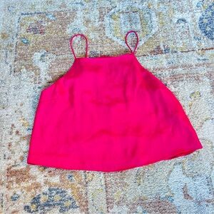 🩷HOT PINK SILK TANK